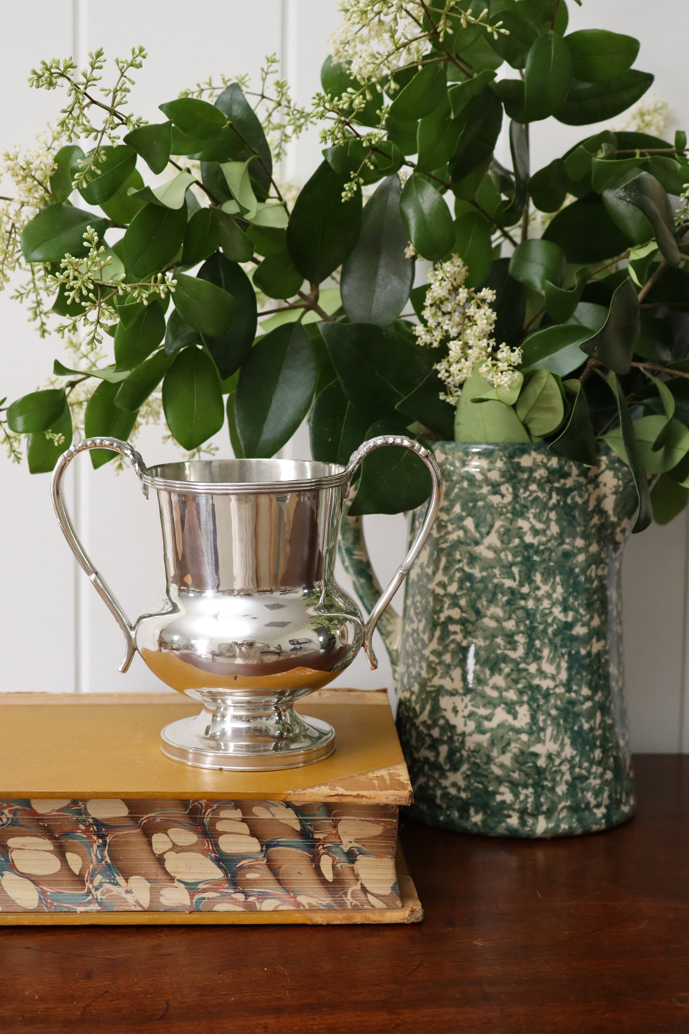 Silver Plate Double Handled English Trophy (c. 1900)