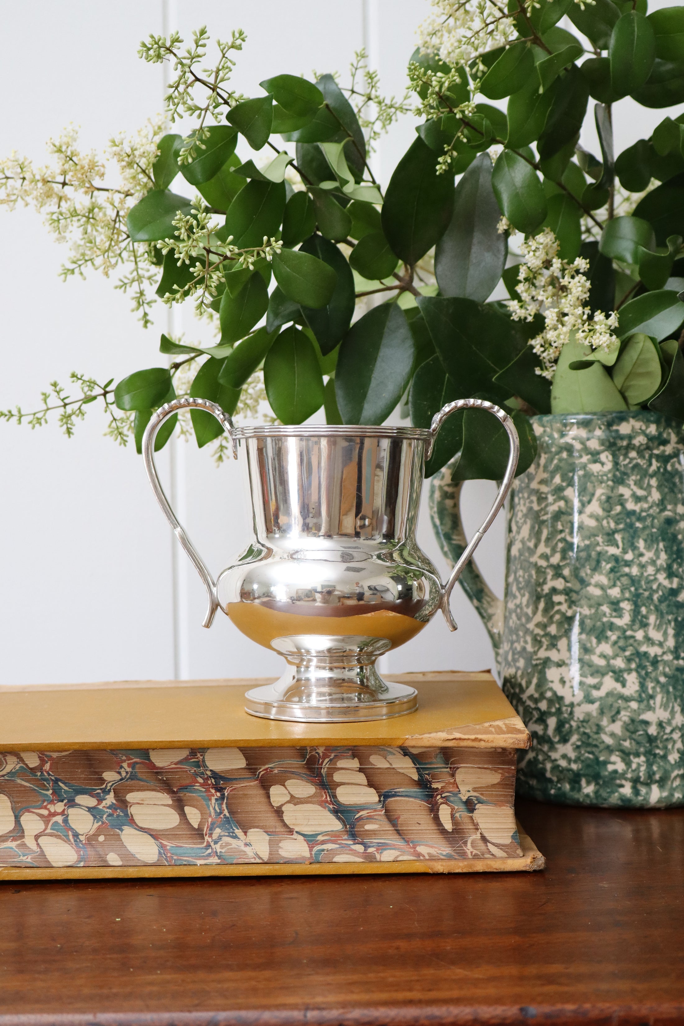 Silver Plate Double Handled English Trophy (c. 1900)