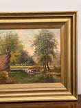 Load image into Gallery viewer, Signed English Oil on Canvas (On the Riverbed)
