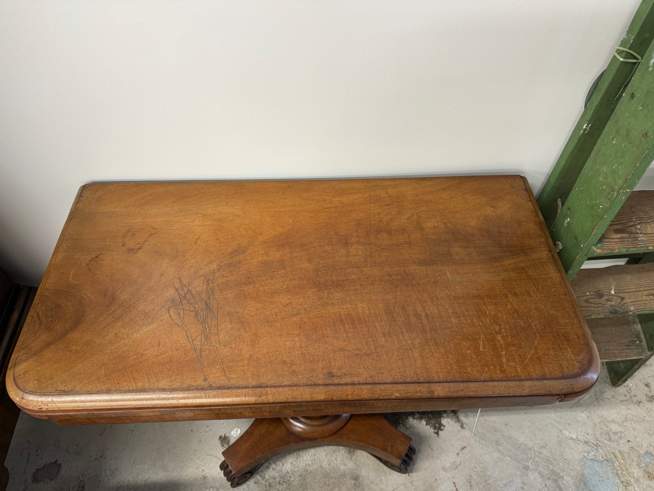 Edwardian Mahogany Card Table with New Felt