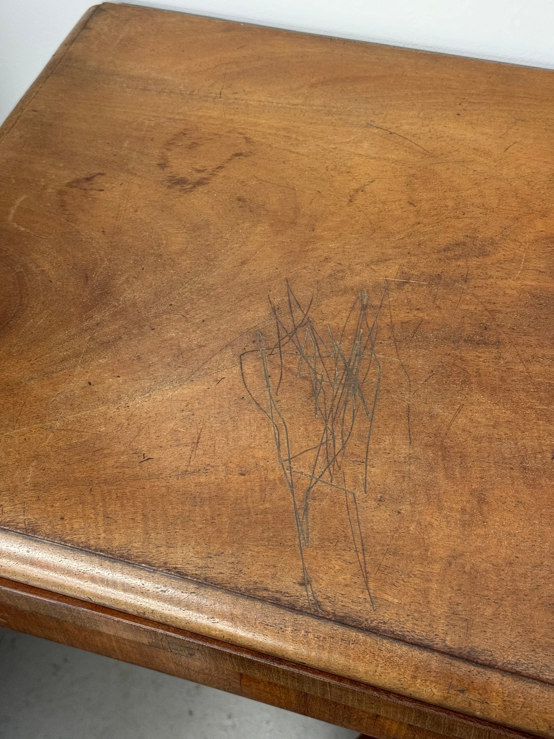 Edwardian Mahogany Card Table with New Felt