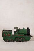 Load image into Gallery viewer, Large Vintage Scratch Built Green Model Train (c. 1948)
