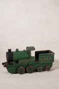 Load image into Gallery viewer, Large Vintage Scratch Built Green Model Train (c. 1948)
