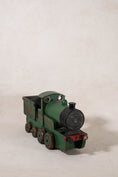 Load image into Gallery viewer, Large Vintage Scratch Built Green Model Train (c. 1948)
