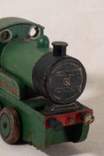 Load image into Gallery viewer, Large Vintage Scratch Built Green Model Train (c. 1948)
