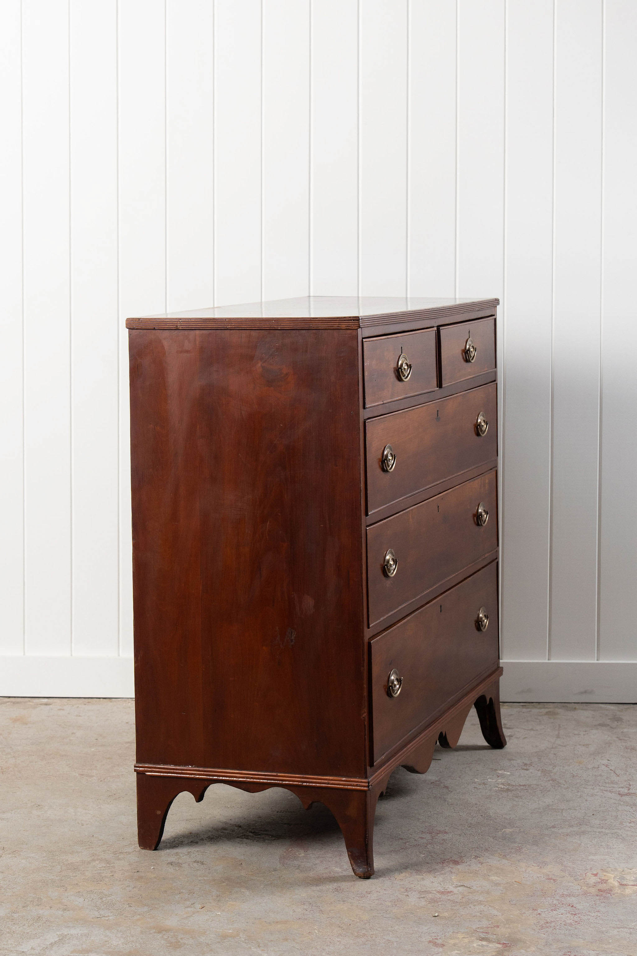 Antique American Mahogany 2 Over 3 Chest (c. 1900)
