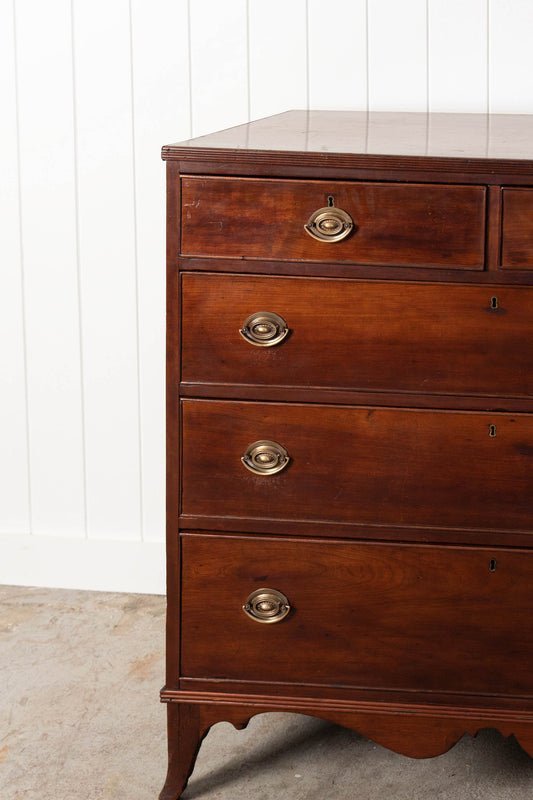 Antique American Mahogany 2 Over 3 Chest (c. 1900)