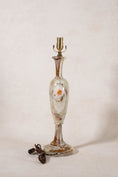 Load image into Gallery viewer, Mid-Century Celadon + Rust Onyx Tall Lamp

