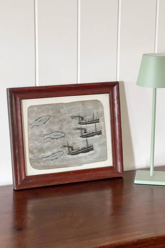 Original British Contemporary Art | ‘Boats and Fishes’