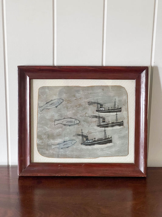 Original British Contemporary Art | ‘Boats and Fishes’