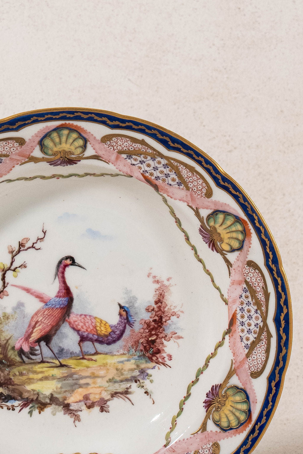PAIR of 18th Century French Sèvres Hand Painted Bowls