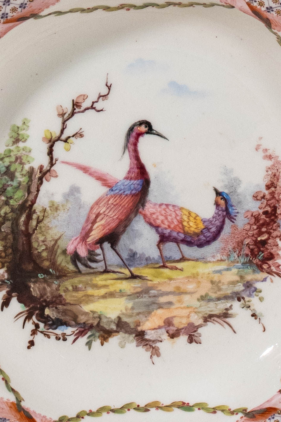 PAIR of 18th Century French Sèvres Hand Painted Bowls