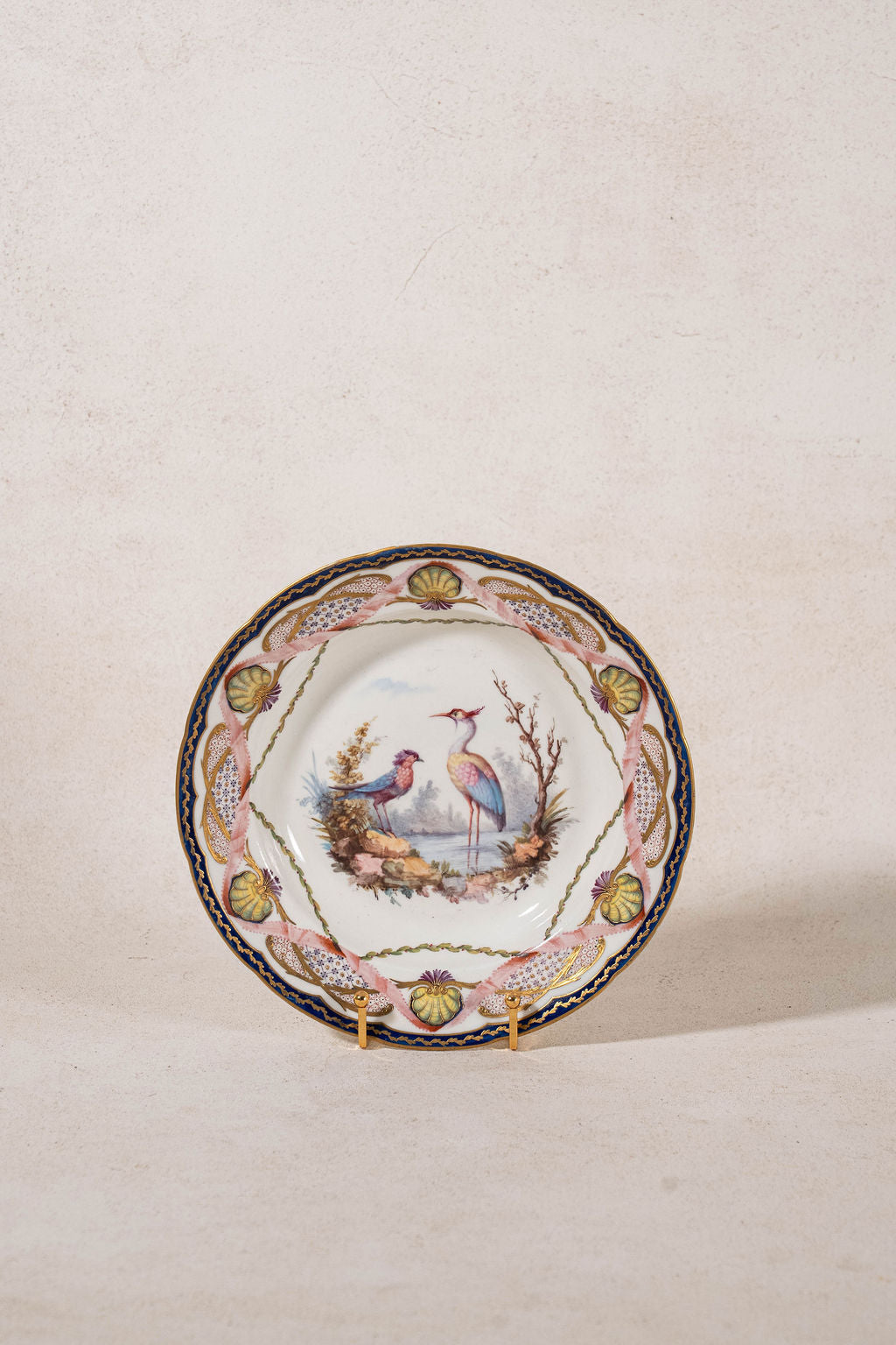 PAIR of 18th Century French Sèvres Hand Painted Bowls