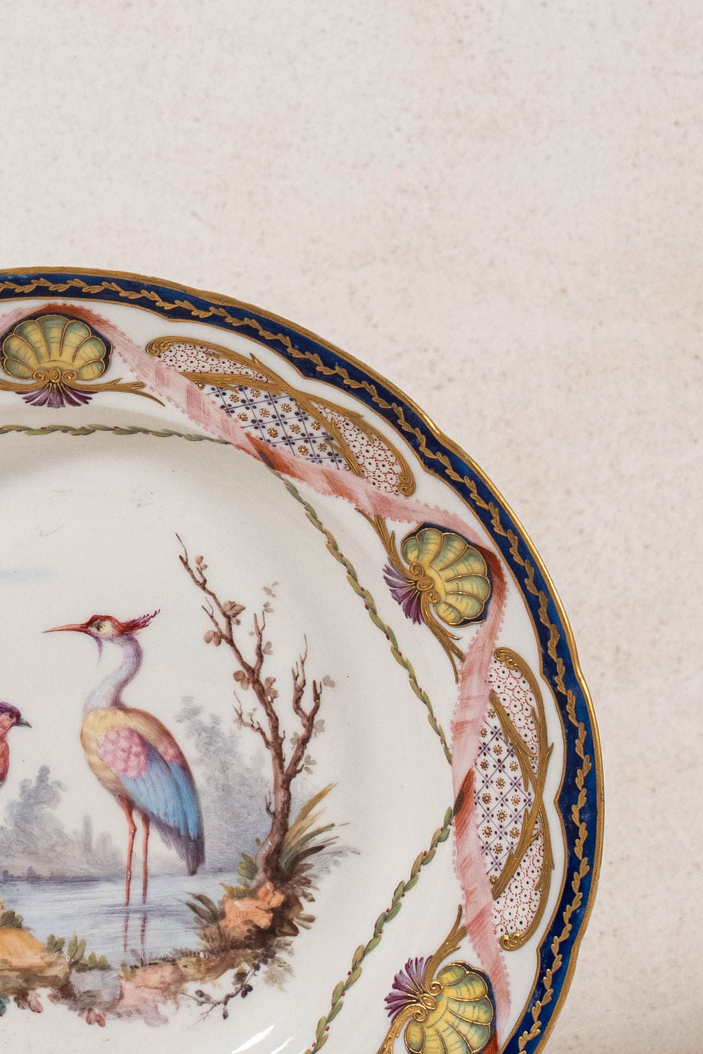 PAIR of 18th Century French Sèvres Hand Painted Bowls