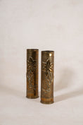 Load image into Gallery viewer, PAIR of Antique English Gun Shells with Floral Etchings
