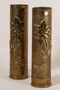 Load image into Gallery viewer, PAIR of Antique English Gun Shells with Floral Etchings
