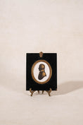 Load image into Gallery viewer, 19th Century Silhouette Portrait of English Gentleman With Basketweave Brass Fillet
