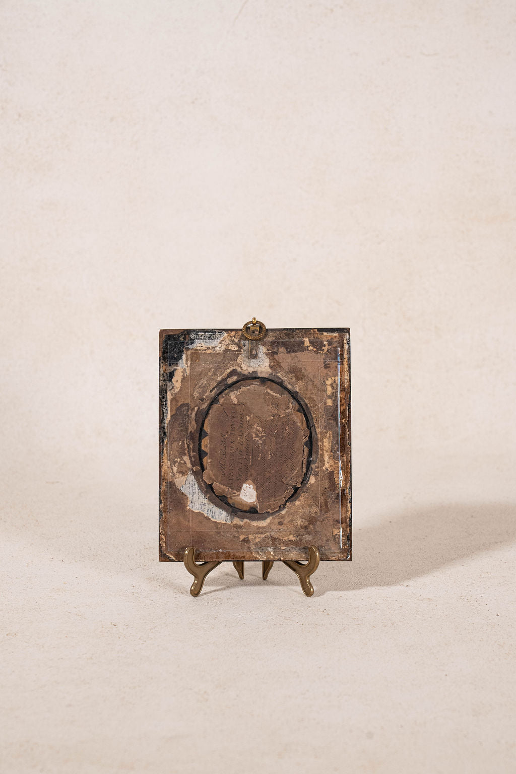 19th Century Silhouette Portrait of English Gentleman With Basketweave Brass Fillet