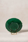 Load image into Gallery viewer, Copeland (c. 1860-1875) Green Majolica Overlapping Large Leaf Plate
