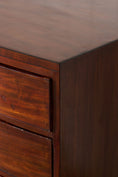 Load image into Gallery viewer, English Regency Mahogany + Ebonized Banded Bowfront Chest (c. 1820)

