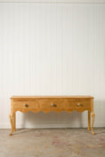 Load image into Gallery viewer, Stripped Victorian Pine Dresser Base With Scalloped Apron
