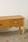 Load image into Gallery viewer, Stripped Victorian Pine Dresser Base With Scalloped Apron
