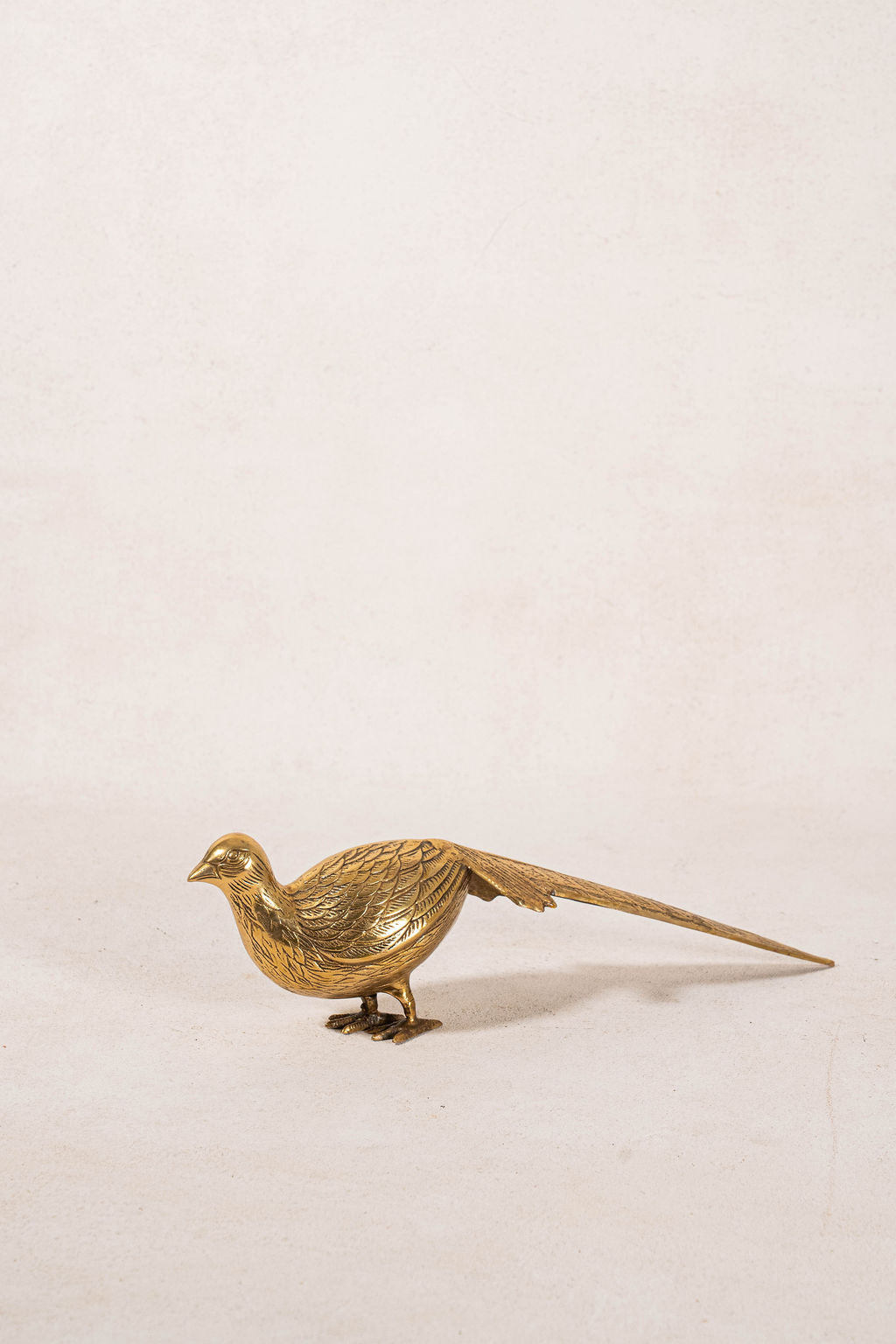 PAIR of English Brass Game Birds / Pheasants