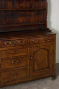 Load image into Gallery viewer, George III Period Oak Welsh Dresser Base with Topper (c. 1760-80)
