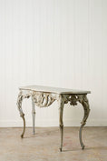 Load image into Gallery viewer, Louis XV Style Painted Carved French Console
