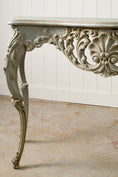 Load image into Gallery viewer, Louis XV Style Painted Carved French Console
