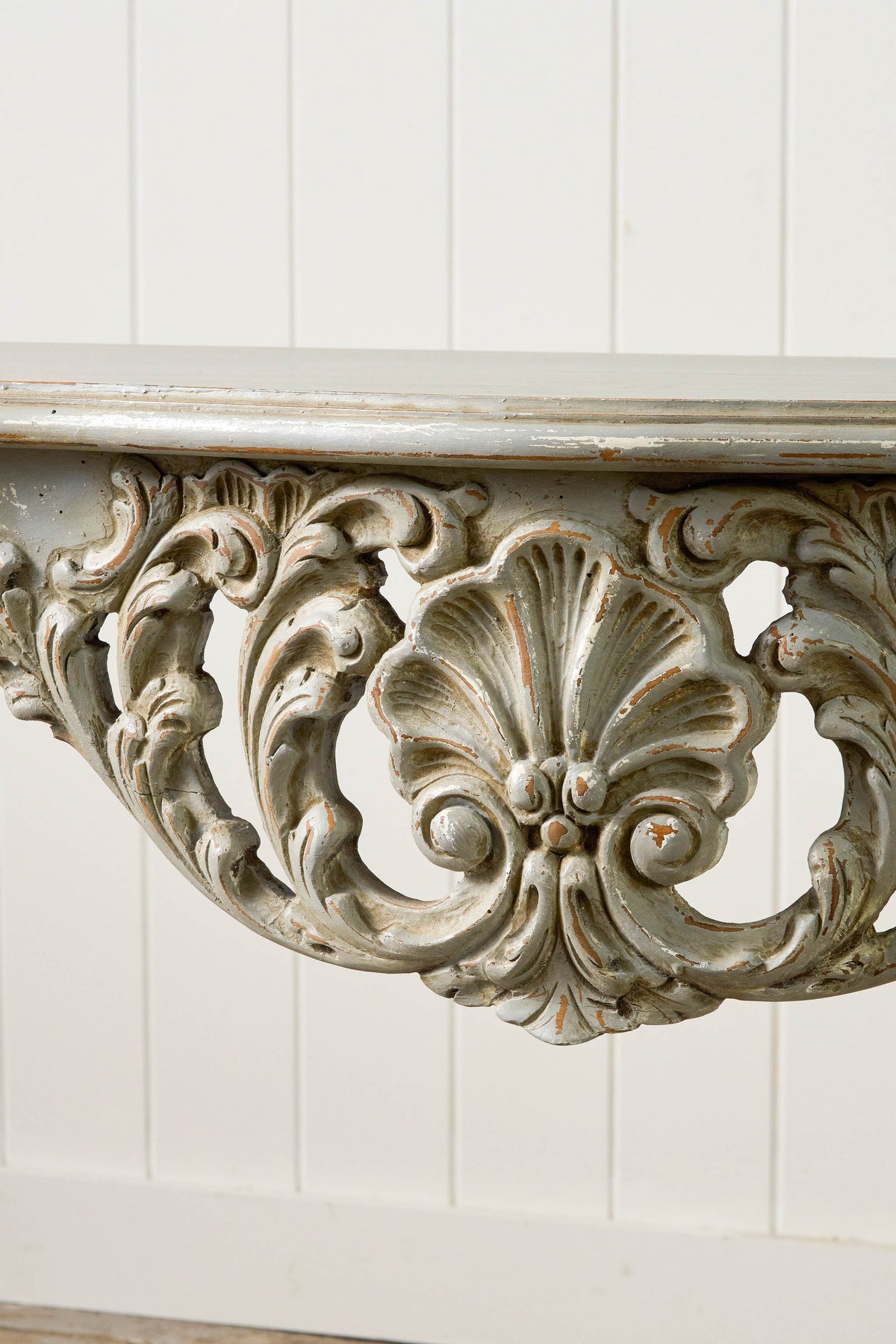 Louis XV Style Painted Carved French Console