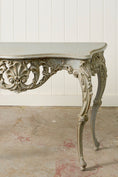 Load image into Gallery viewer, Louis XV Style Painted Carved French Console
