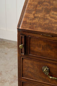 Load image into Gallery viewer, Early Georgian Mahogany Bureau on Bracket Feet + Green Leather Interior (c. 1730)
