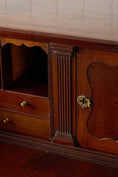 Load image into Gallery viewer, Early Georgian Mahogany Bureau on Bracket Feet + Green Leather Interior (c. 1730)
