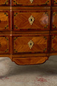 Load image into Gallery viewer, 18th Century French Inlaid Commode with White Marble Top
