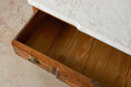 Load image into Gallery viewer, 18th Century French Inlaid Commode with White Marble Top
