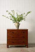 Load image into Gallery viewer, 19th Century English Mahogany Two Over Two with Wooden Knobs
