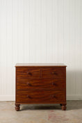 Load image into Gallery viewer, 19th Century English Mahogany Two Over Two with Wooden Knobs
