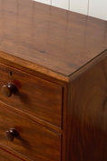 Load image into Gallery viewer, 19th Century English Mahogany Two Over Two with Wooden Knobs
