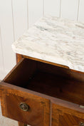 Load image into Gallery viewer, 19th Century French Marquetry 2-Drawer Commode with Marble Top
