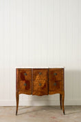 Load image into Gallery viewer, 19th Century French Marquetry 2-Drawer Commode with Marble Top
