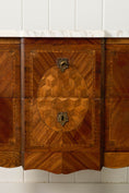 Load image into Gallery viewer, 19th Century French Marquetry 2-Drawer Commode with Marble Top
