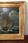 Load image into Gallery viewer, Early 19th Century French Moody Ship Oil on Board
