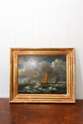 Load image into Gallery viewer, Early 19th Century French Moody Ship Oil on Board
