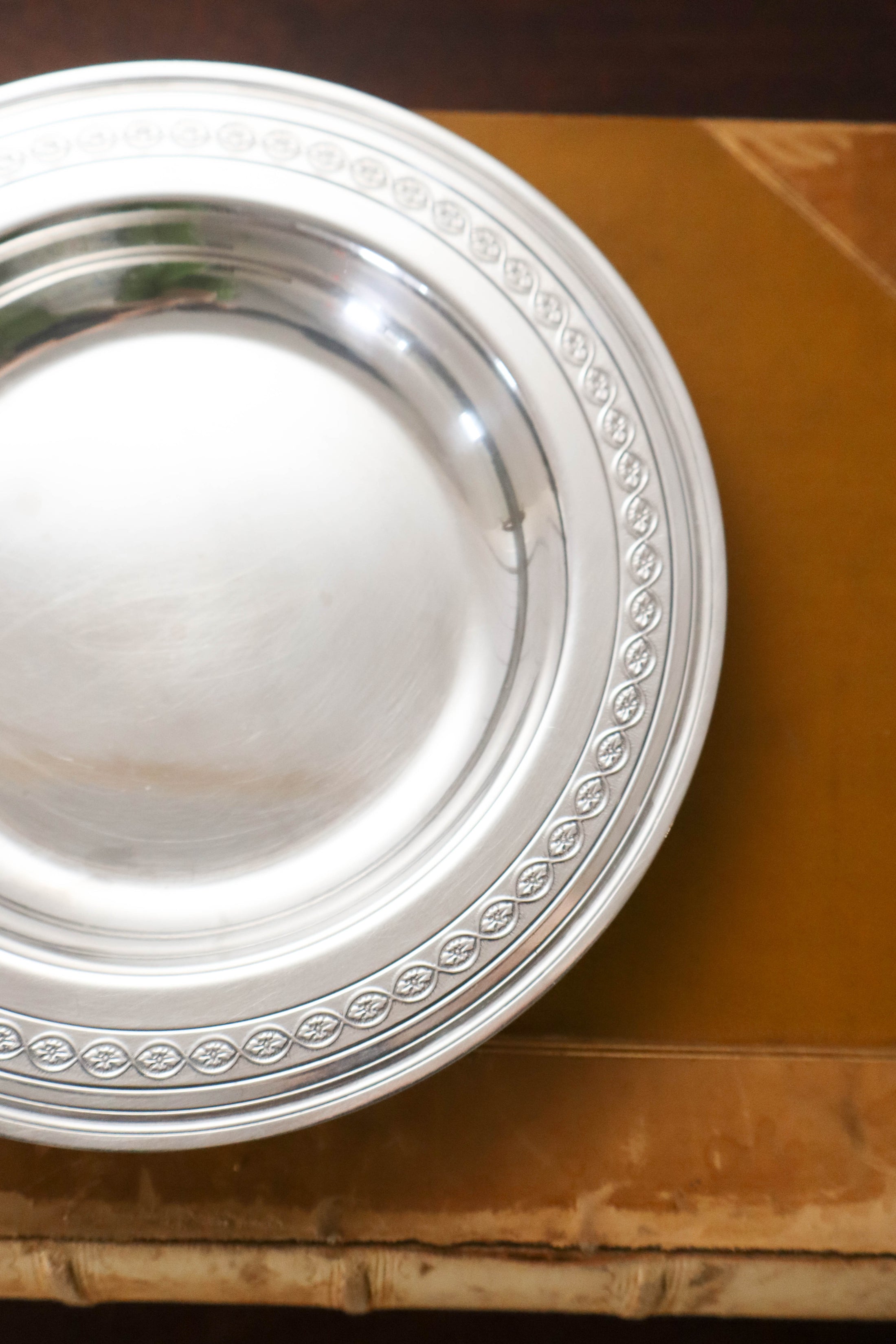 French Silverplate Wine Coaster By Christofle (c. 1930)