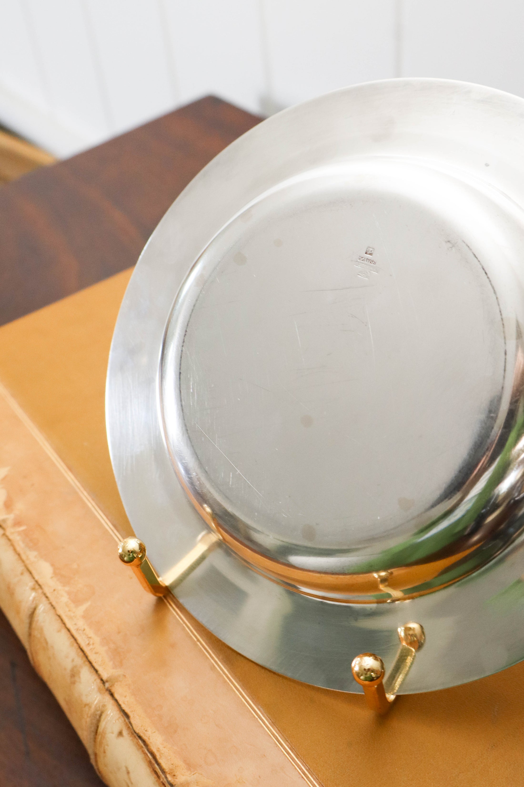 French Silverplate Wine Coaster By Christofle (c. 1930)
