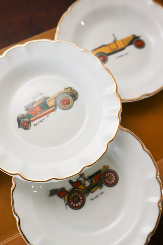 SET of 4 Vintage Limoge Car Plates