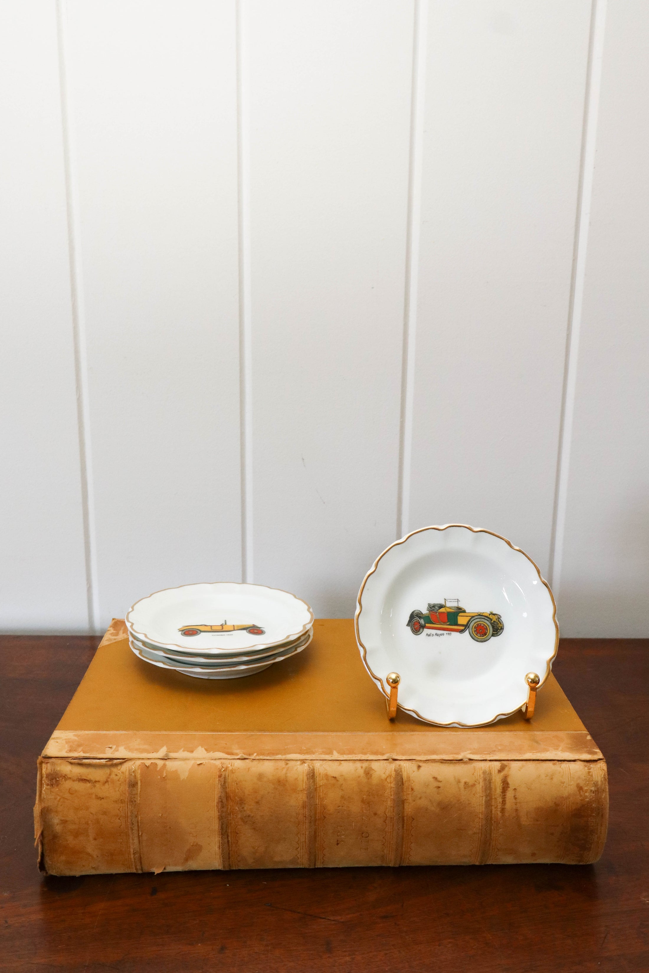 SET of 4 Vintage Limoge Car Plates