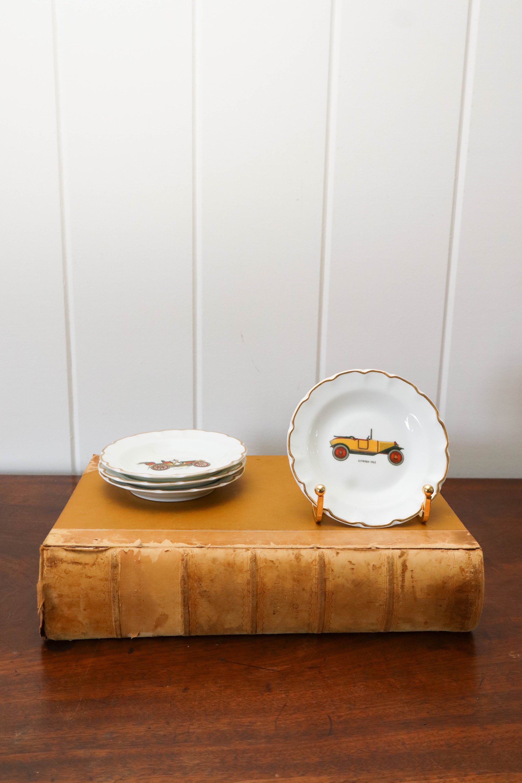 SET of 4 Vintage Limoge Car Plates