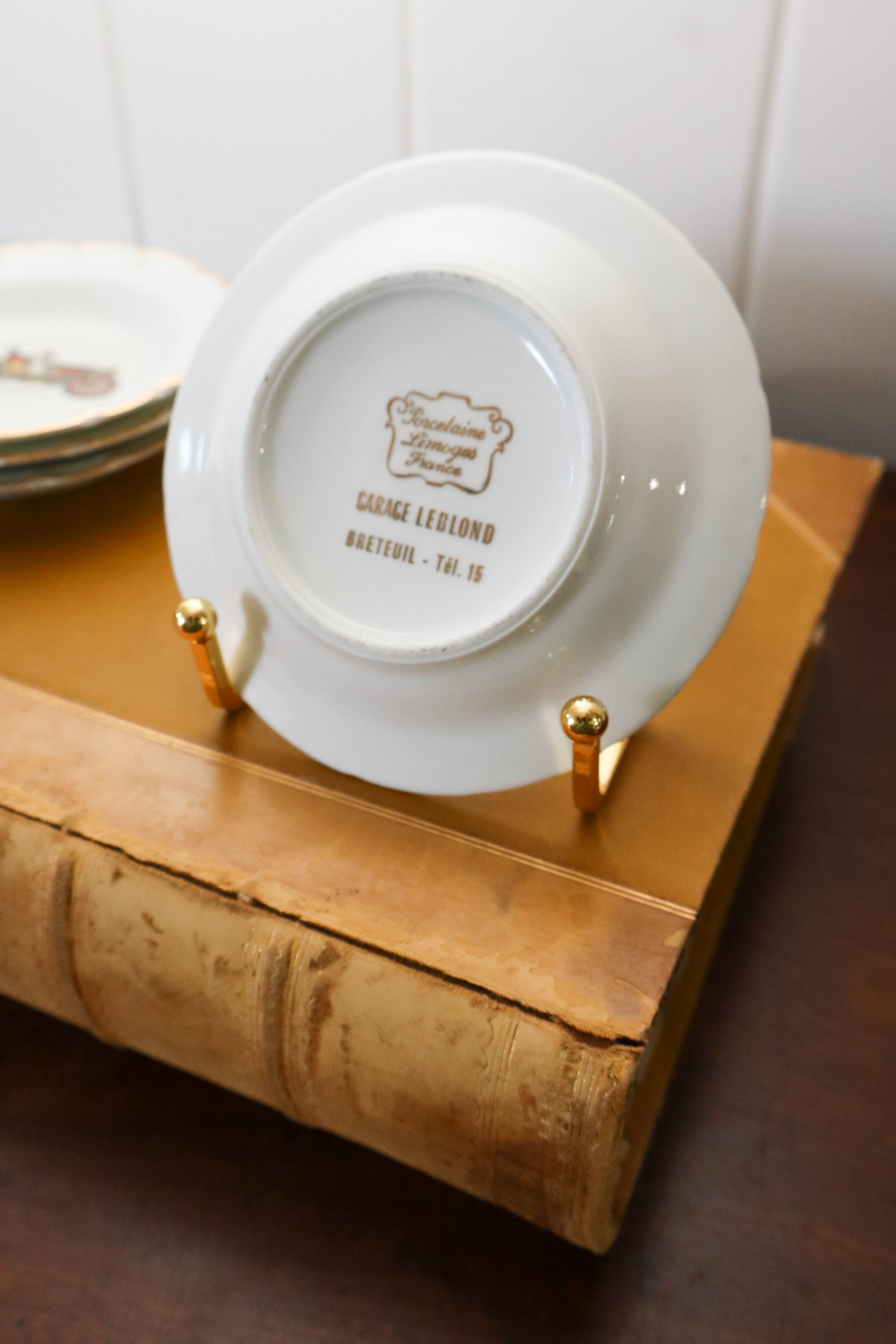 SET of 4 Vintage Limoge Car Plates